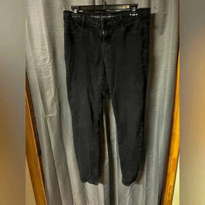Simply Vera Vera Wang Black Denim Skinny Jeans Womens Size 6